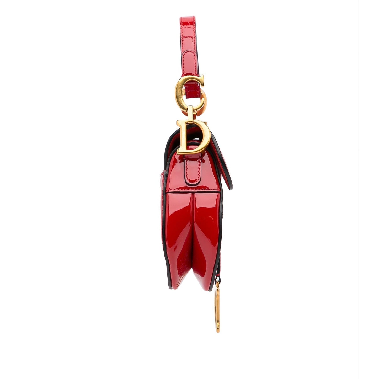 Luxury DiorMini Saddle Patent Shoulder Bag (SHG-sOcB1B)