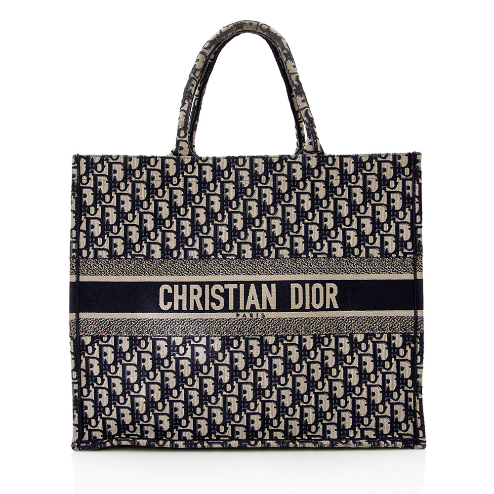 Luxury DiorOblique Book Tote (SHF-21217)