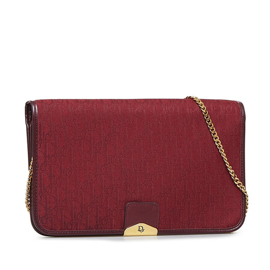 Luxury DiorOblique Chain Crossbody (SHG-WhWEQL)