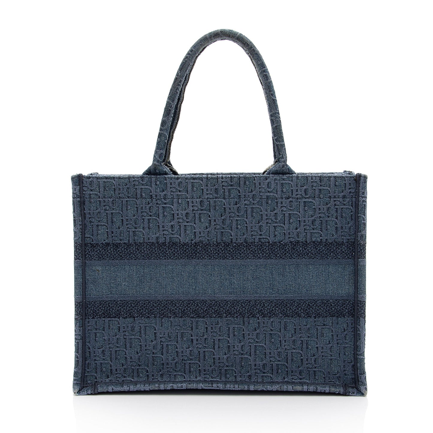Luxury DiorOblique Denim Small Book Tote (SHF-qjX0Tk)