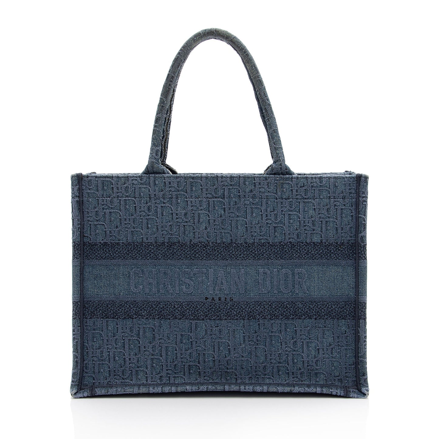 Luxury DiorOblique Denim Small Book Tote (SHF-qjX0Tk)