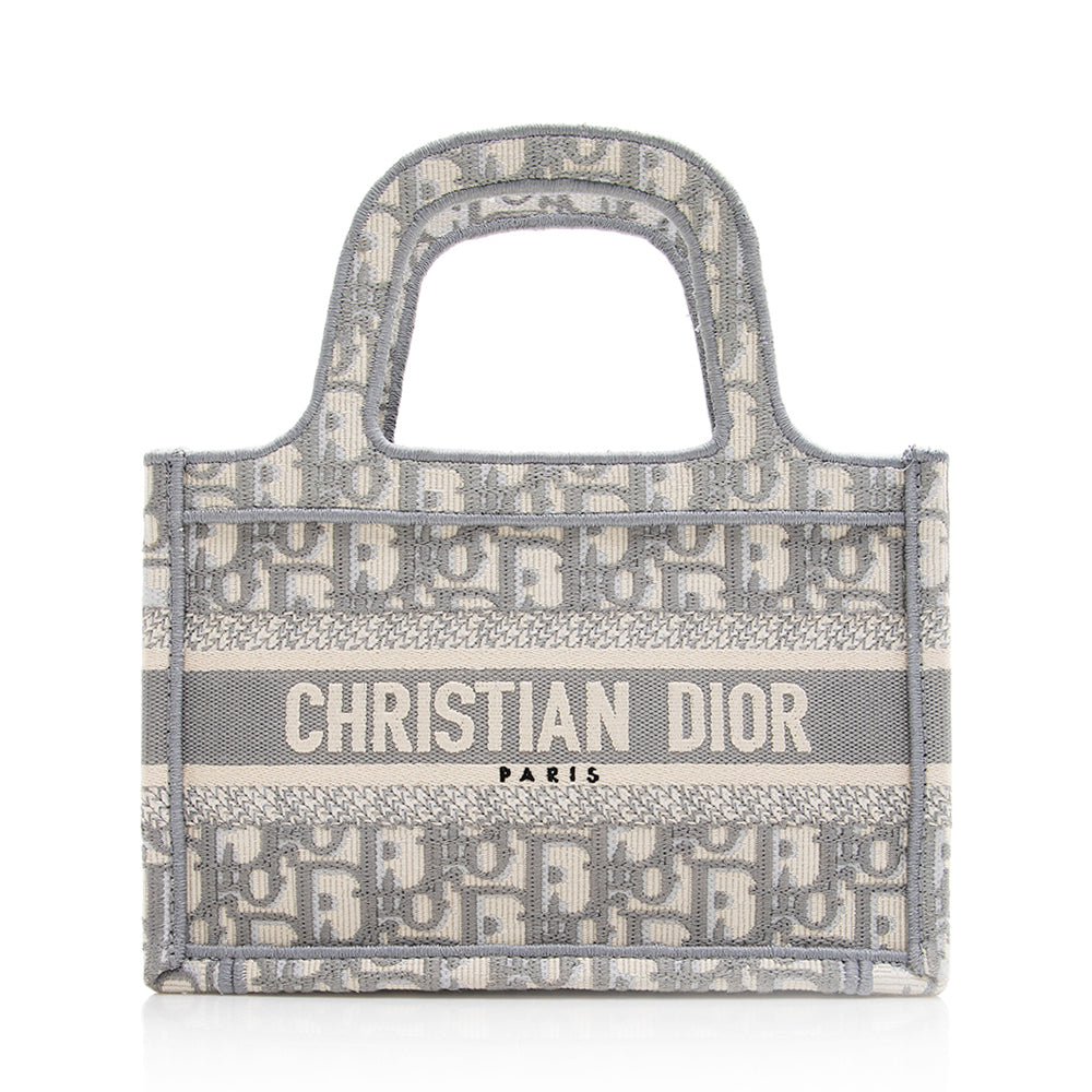 Luxury DiorOblique Mini Book Tote (SHF-20891)
