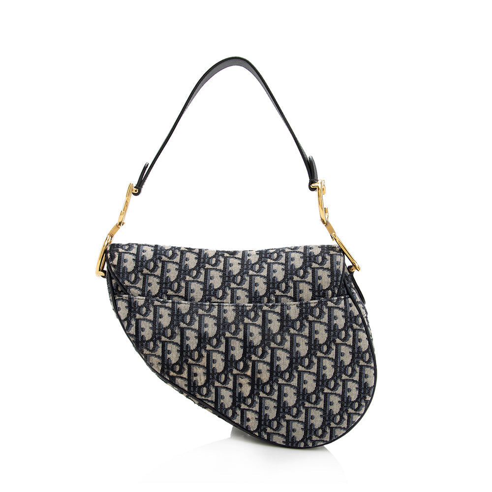 Luxury DiorOblique Saddle Bag (SHF-17911)
