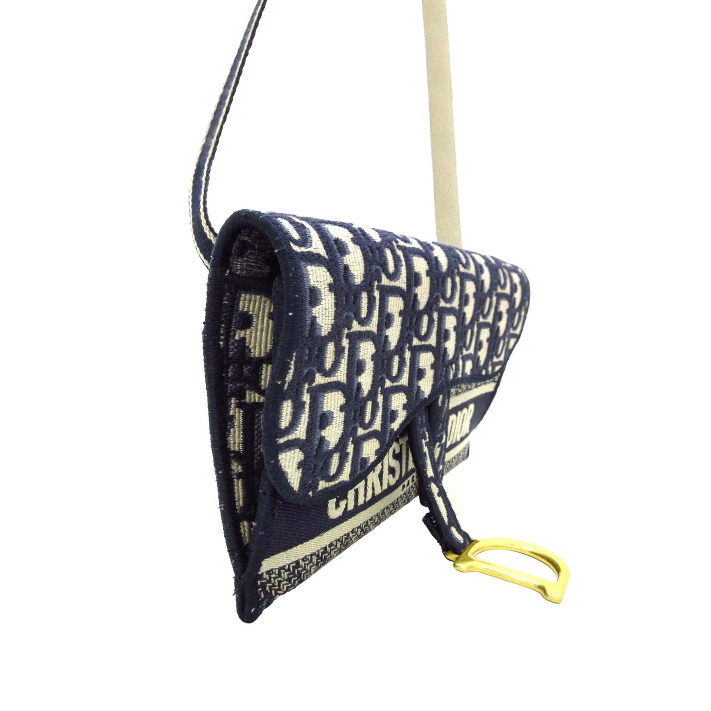 Luxury DiorOblique Saddle Slim Belt Pouch (SHG-8lD1xi)