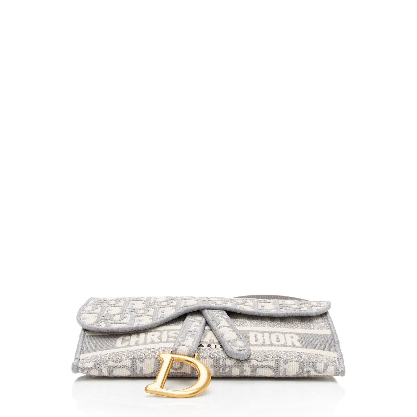Luxury DiorOblique Slim Saddle Pouch (SHF-fZrtcw)