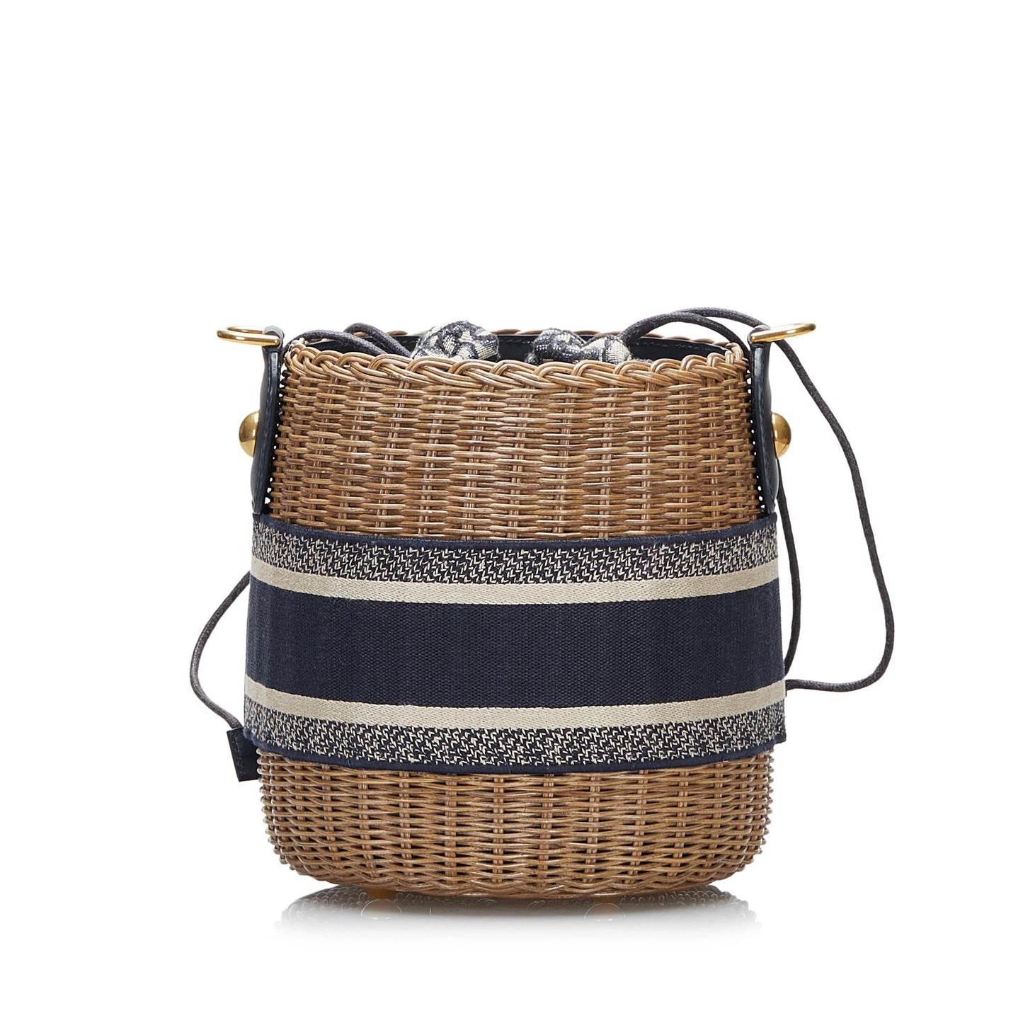 Luxury DiorOblique Wicker Bucket Bag (SHG-s9eK59)