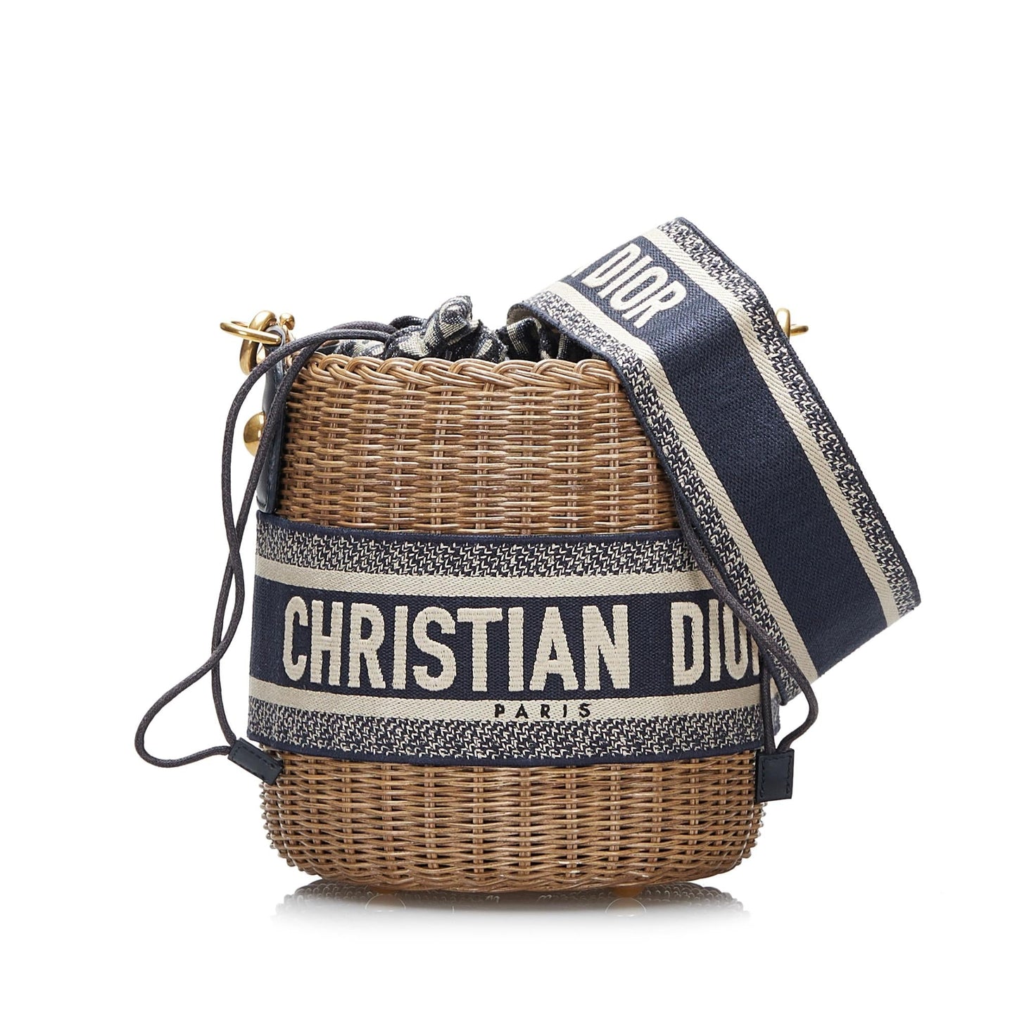 Luxury DiorOblique Wicker Bucket Bag (SHG-s9eK59)