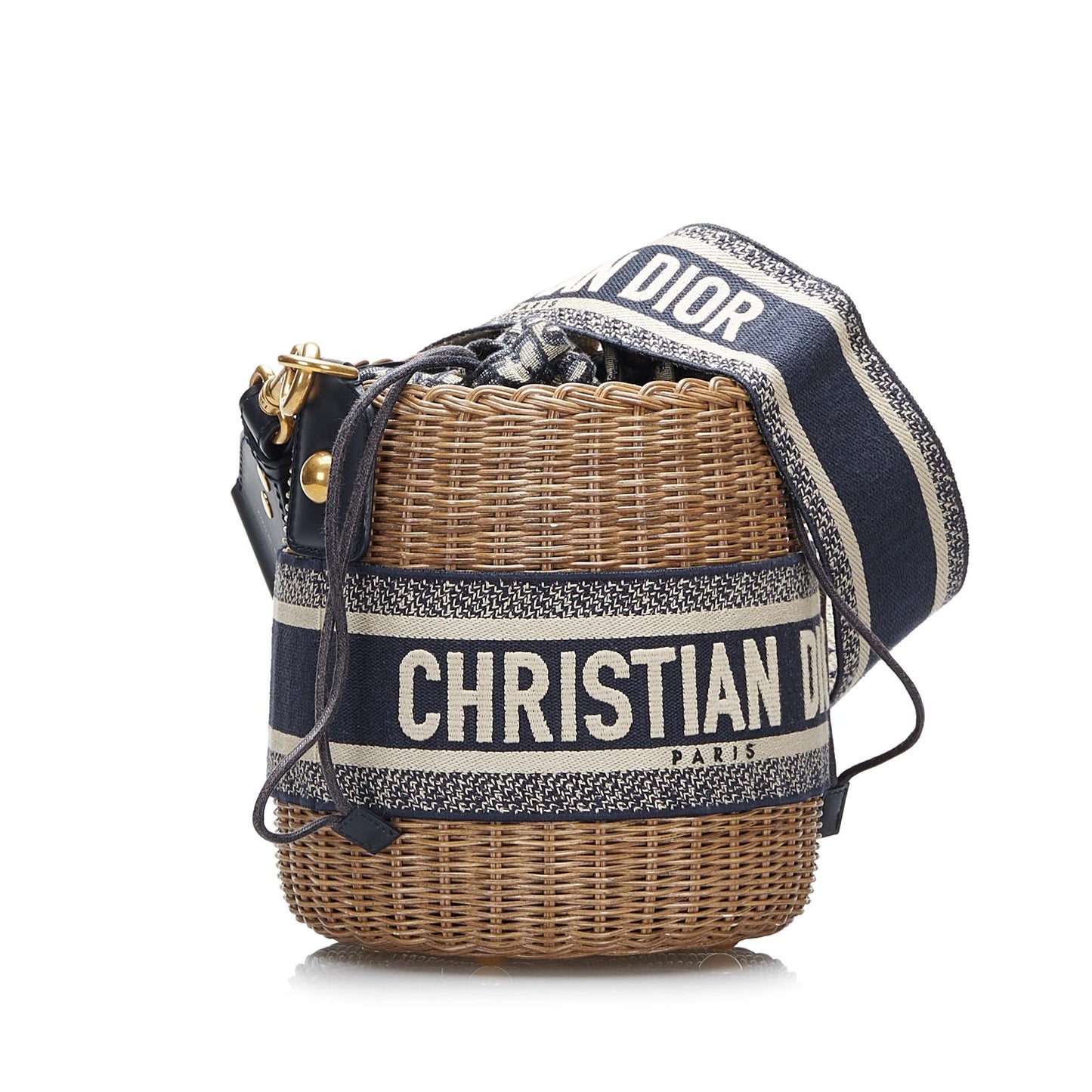 Luxury DiorOblique Wicker Bucket Bag (SHG-s9eK59)