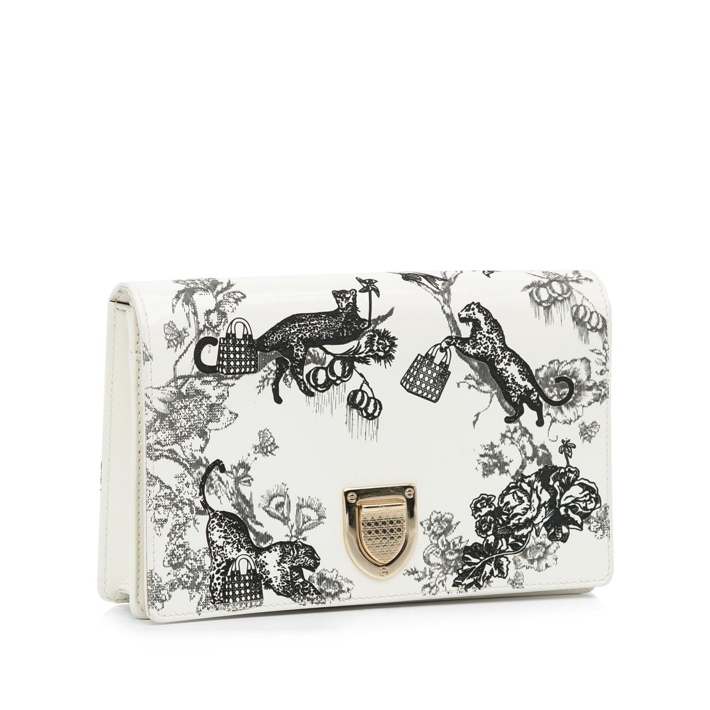 Luxury DiorPatent Diorama Toile de Jouy Clutch (SHG-RGybns)