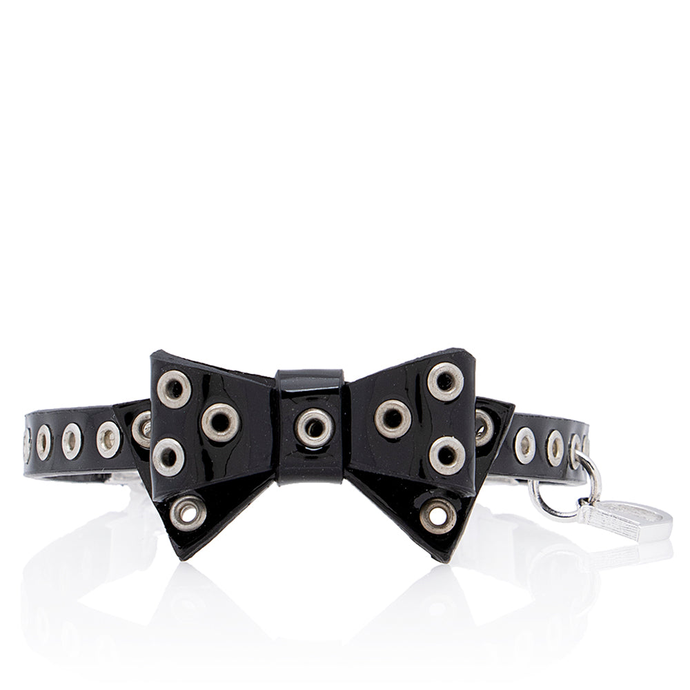 Luxury DiorPatent Leather Bow Bracelet (SHF-19146)