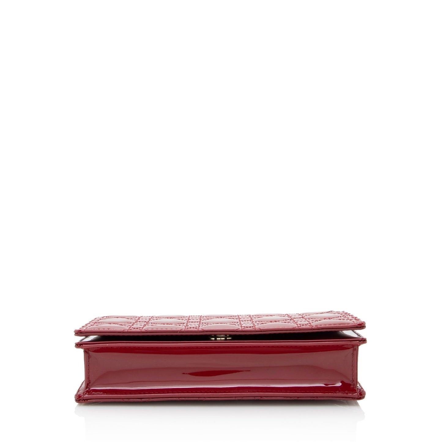 Luxury DiorPatent Leather Cannage Lady Luxury DiorChain Pouch (SHF-22842)