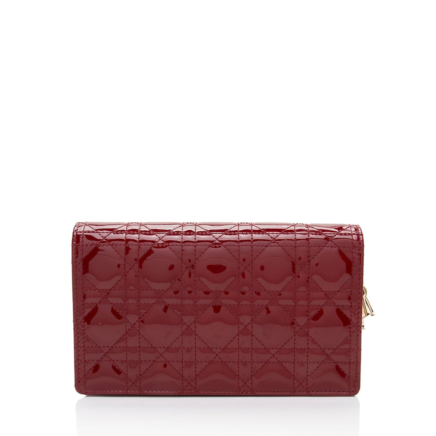 Luxury DiorPatent Leather Cannage Lady Luxury DiorWallet on Chain (SHF-w2ghq7)