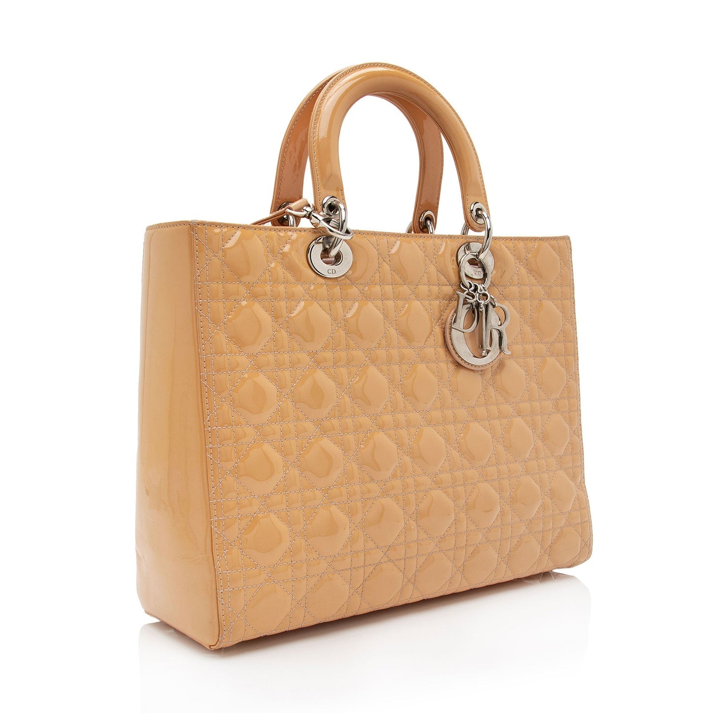 Luxury DiorPatent Leather Lady Luxury DiorLarge Tote (SHF-5hKv8U)