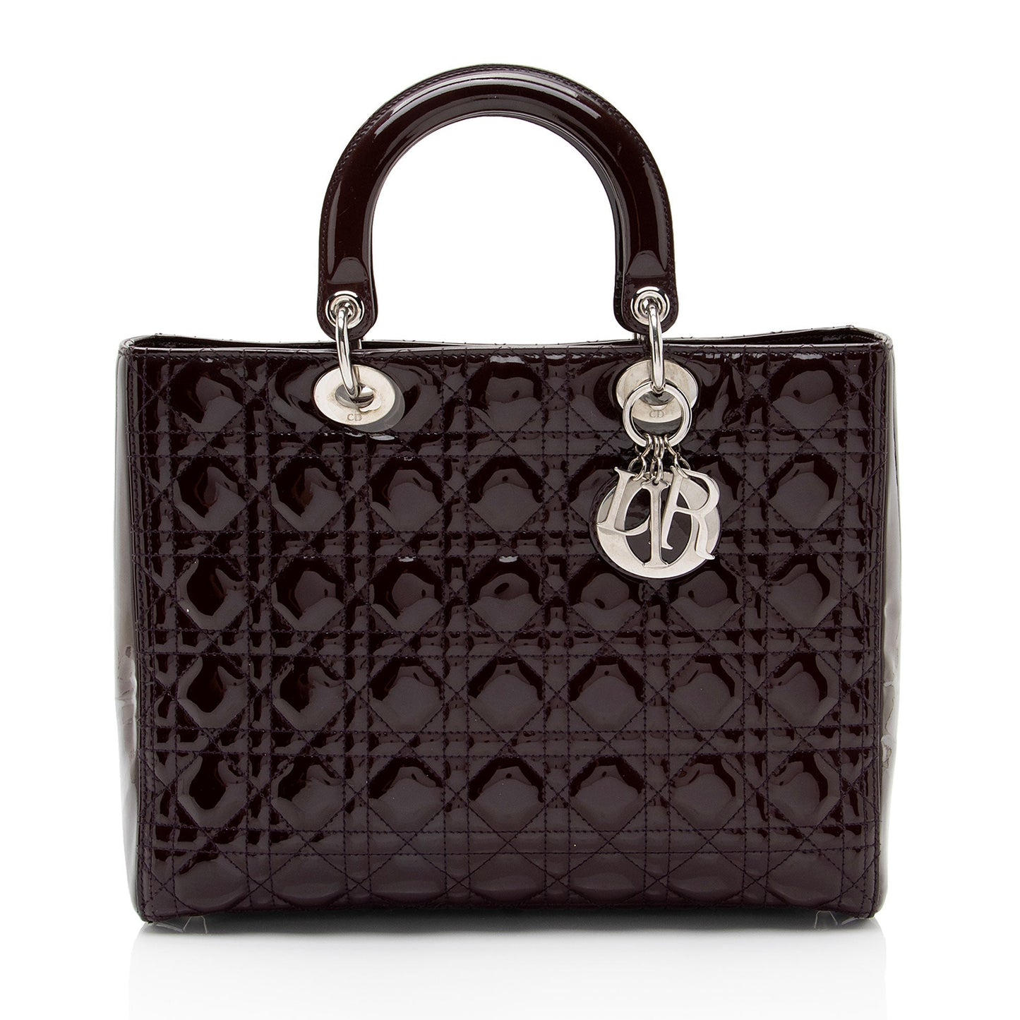 Luxury DiorPatent Leather Lady Luxury DiorLarge Tote (SHF-5trAE8)