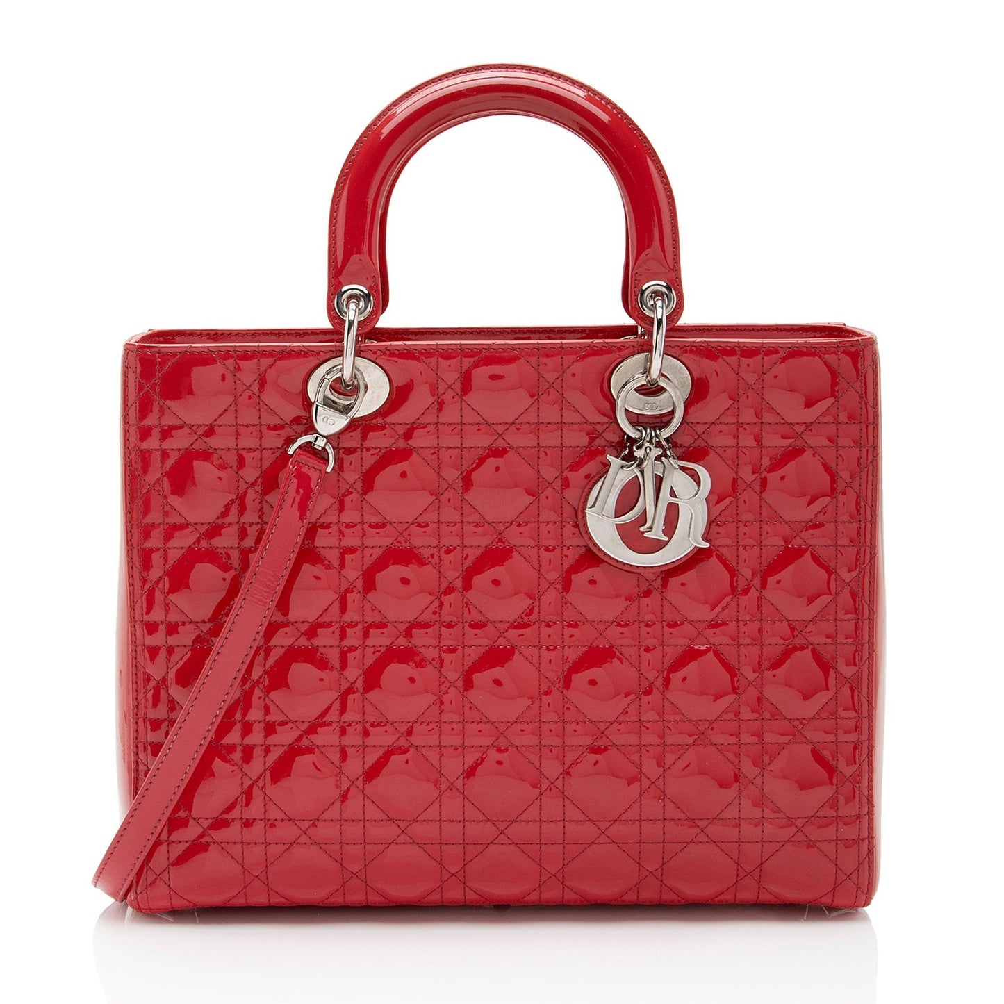 Luxury DiorPatent Leather Lady Luxury DiorLarge Tote (SHF-Fvh4jH)