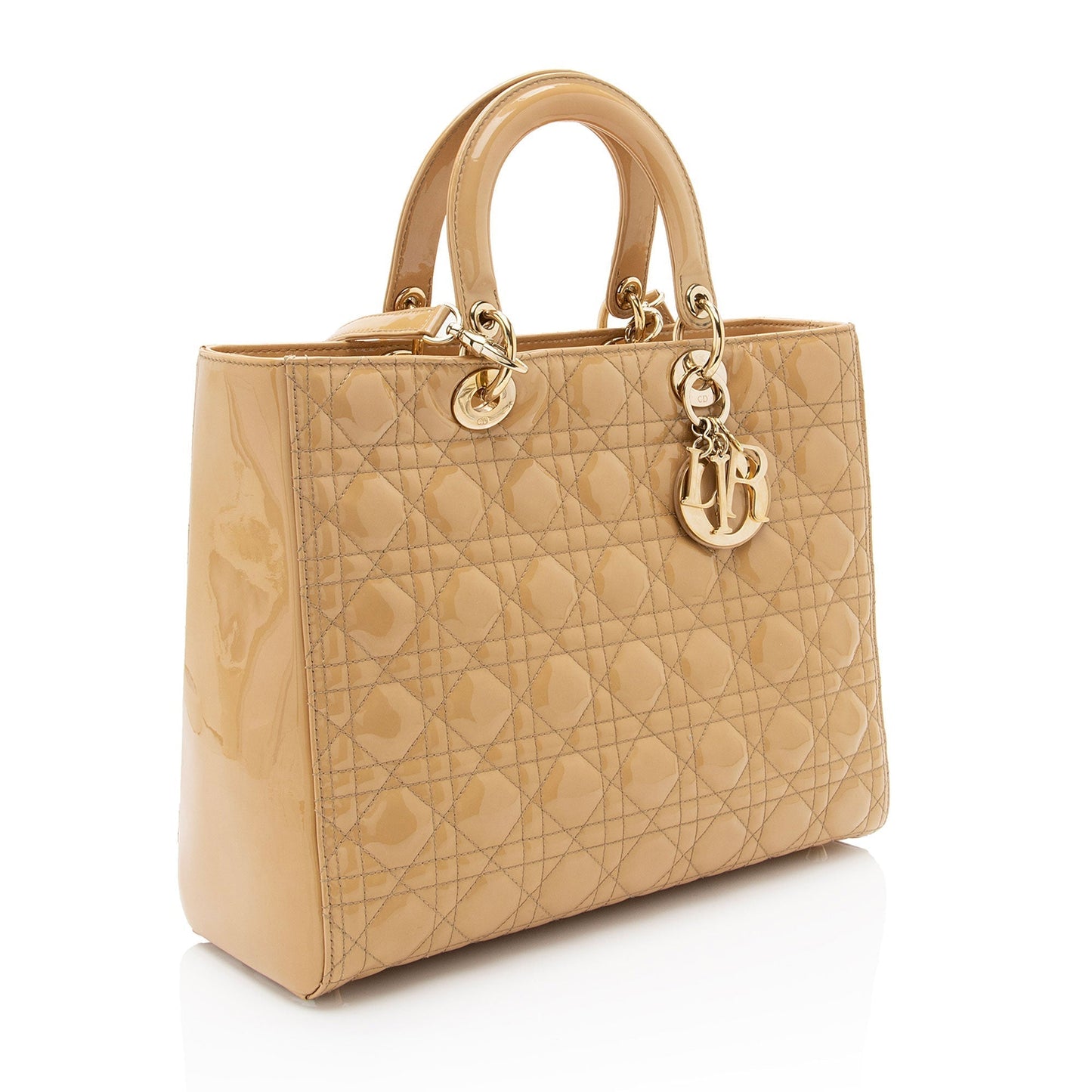 Luxury DiorPatent Leather Lady Luxury DiorLarge Tote (SHF-EZ4EwJ)