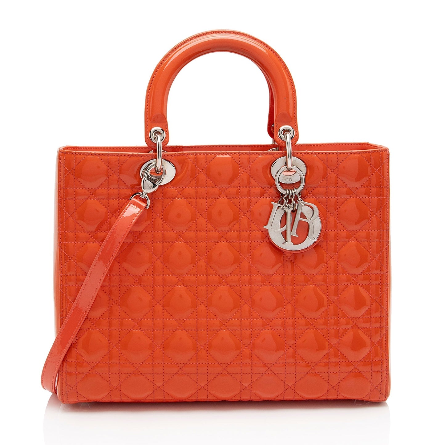 Luxury DiorPatent Leather Lady Luxury DiorLarge Tote (SHF-w6Nhh6)