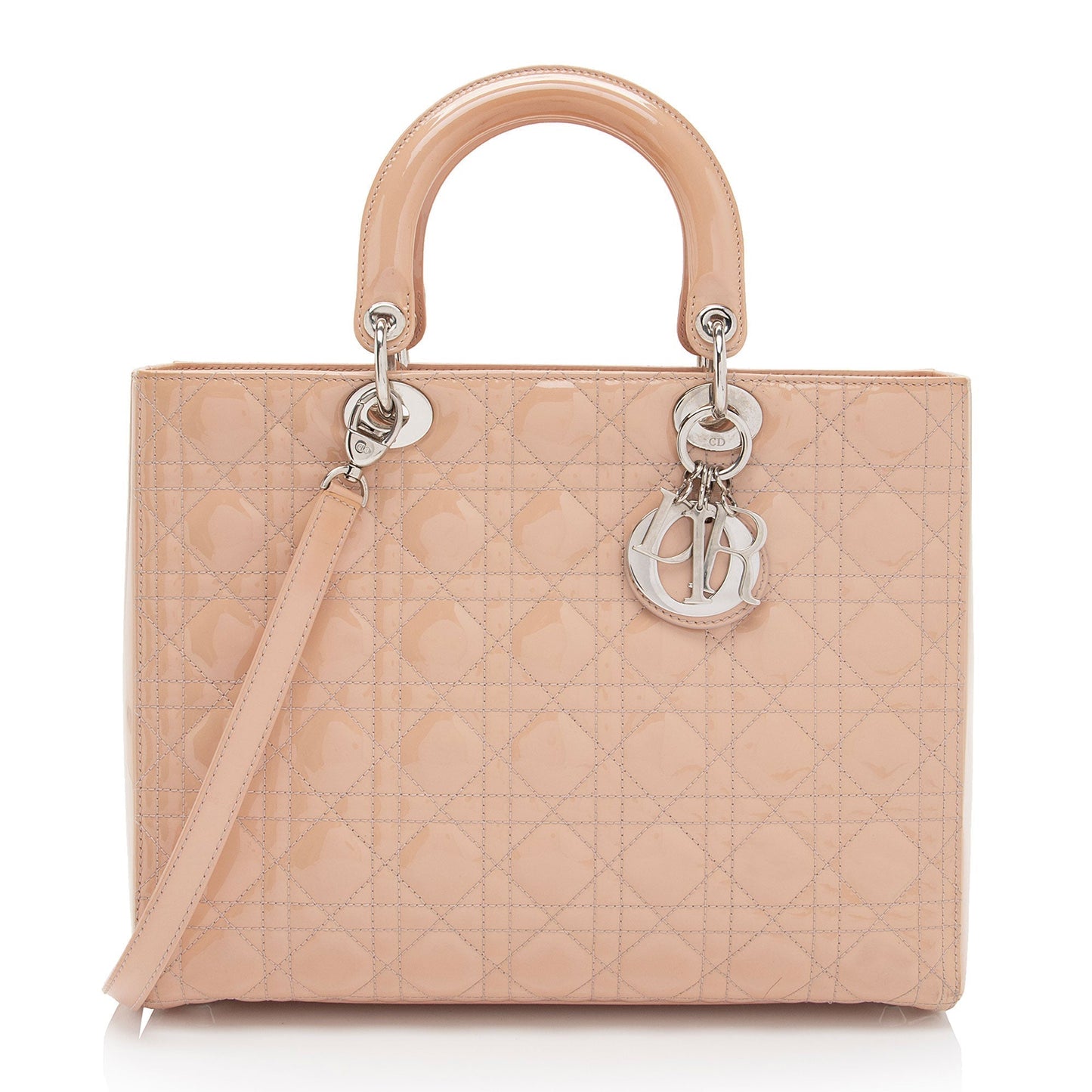 Luxury DiorPatent Leather Lady Luxury DiorLarge Tote (SHF-oF5d9t)