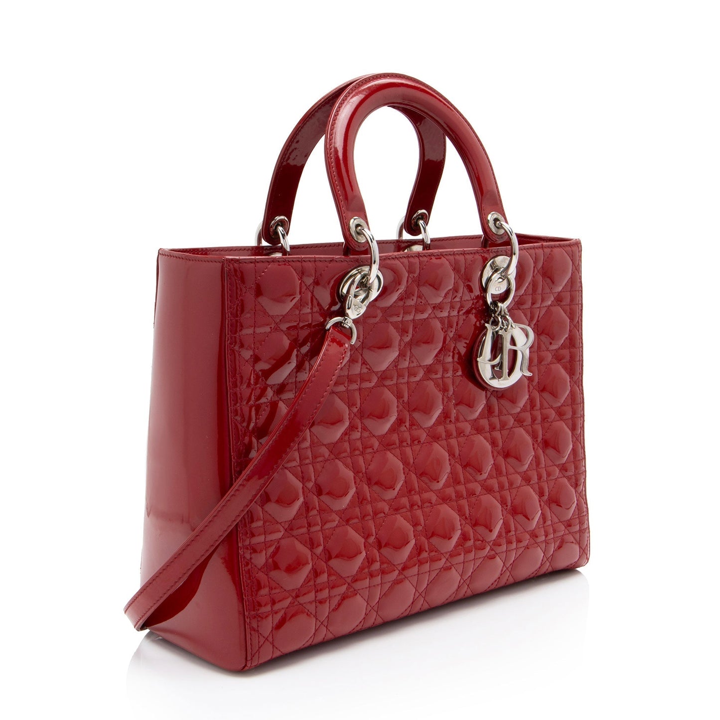Luxury DiorPatent Leather Lady Luxury DiorLarge Tote (SHF-lUu7jb)