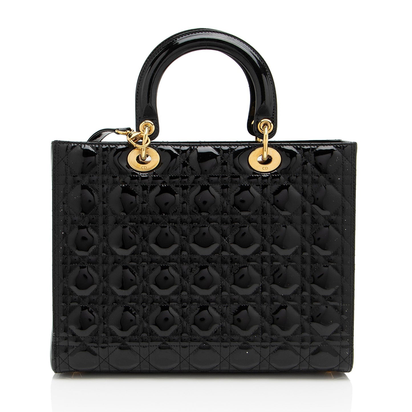 Luxury DiorPatent Leather Lady Luxury DiorLarge Tote (SHF-GVZhUv)