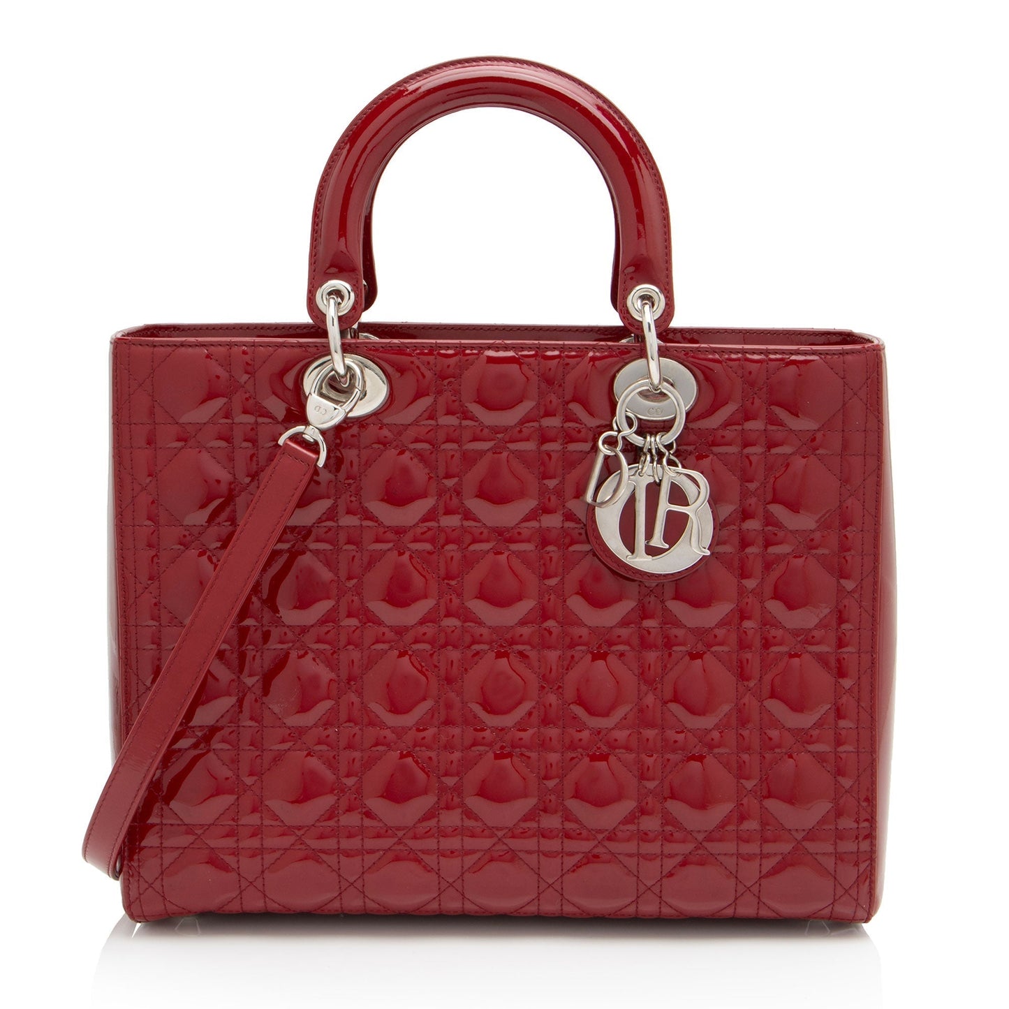 Luxury DiorPatent Leather Lady Luxury DiorLarge Tote (SHF-Fee2T5)