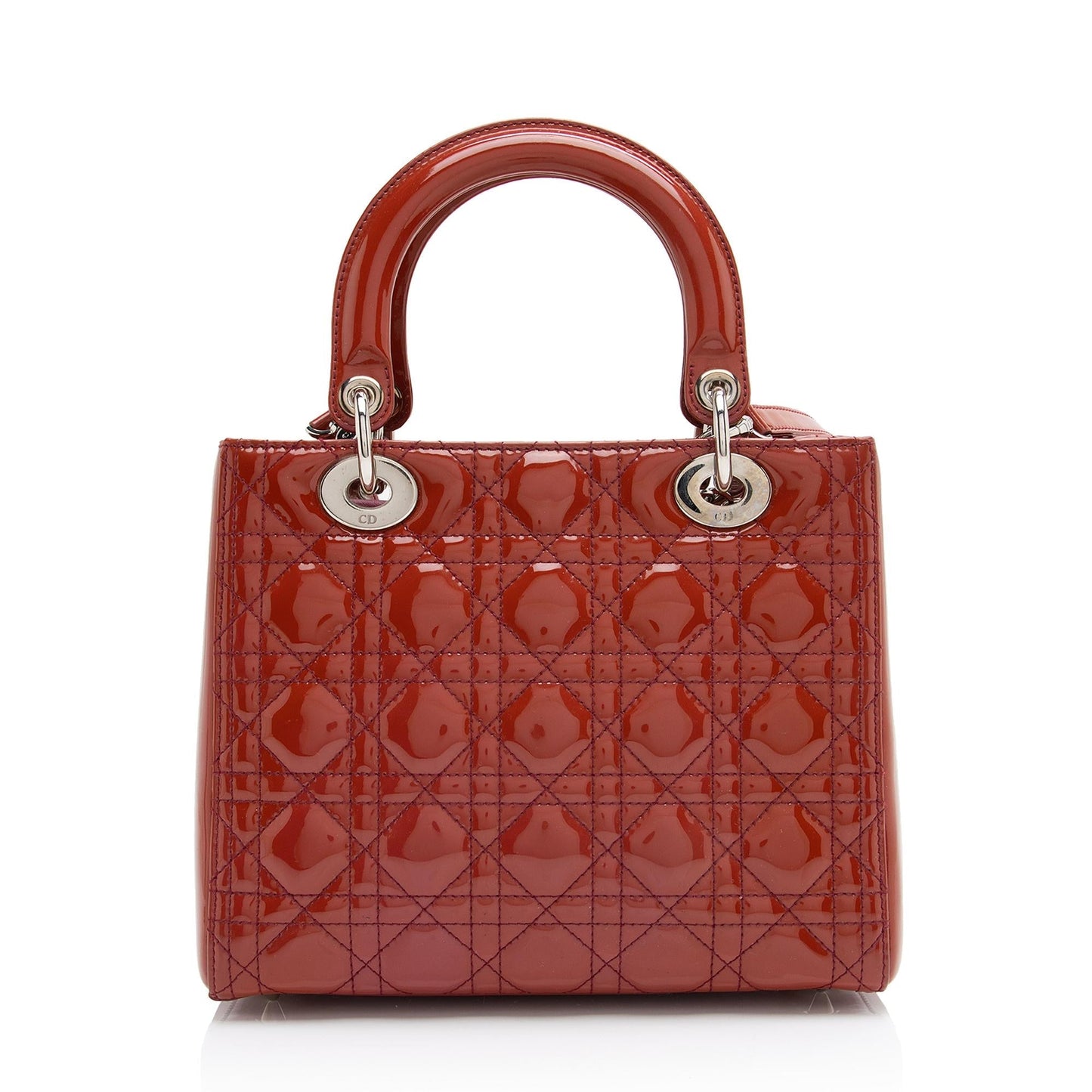 Luxury DiorPatent Leather Lady Luxury DiorMedium Tote (SHF-23564)