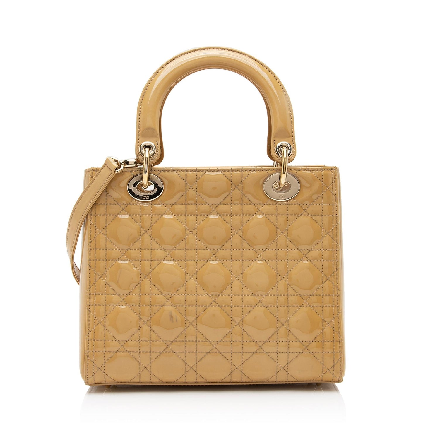 Luxury DiorPatent Leather Lady Luxury DiorMedium Tote (SHF-l6Ix36)