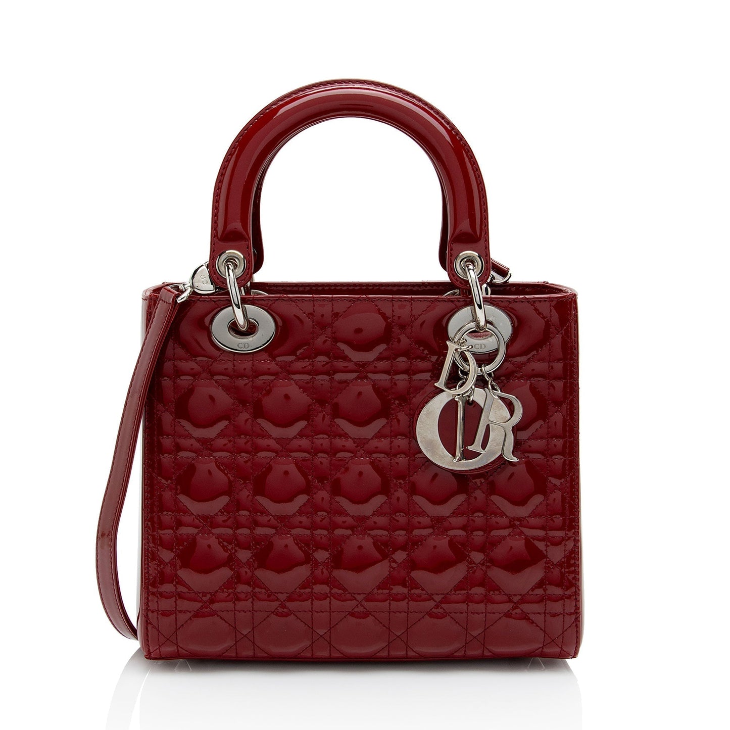 Luxury DiorPatent Leather Lady Luxury DiorMedium Tote (SHF-oTNfYB)