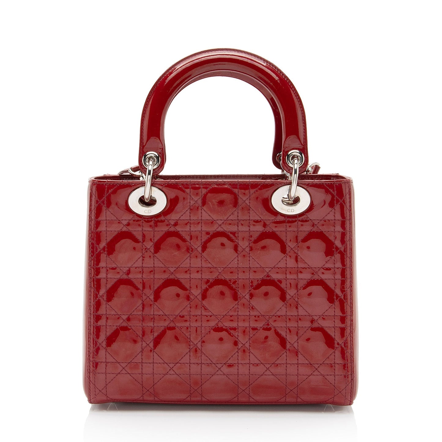 Luxury DiorPatent Leather Lady Luxury DiorMedium Tote (SHF-KM7Orb)
