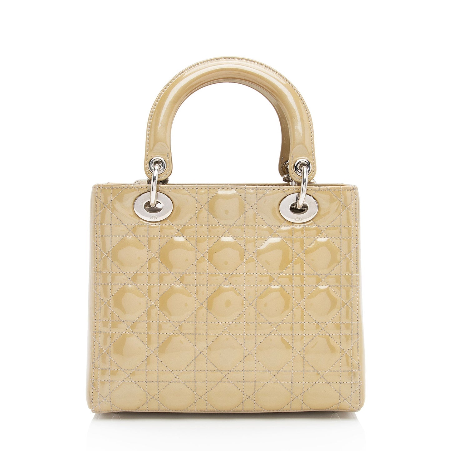 Luxury DiorPatent Leather Lady Luxury DiorMedium Tote (SHF-595Avu)