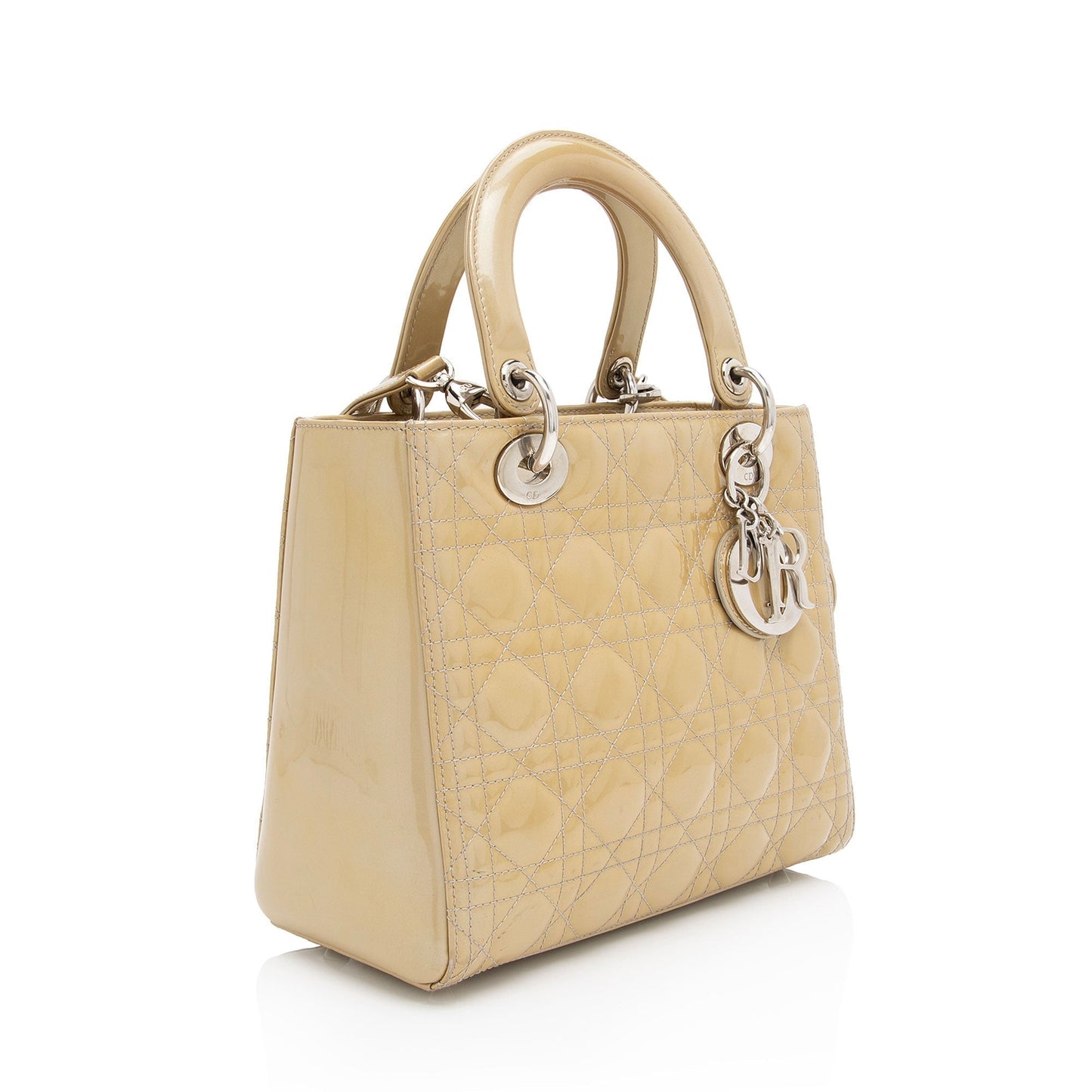 Luxury DiorPatent Leather Lady Luxury DiorMedium Tote (SHF-595Avu)