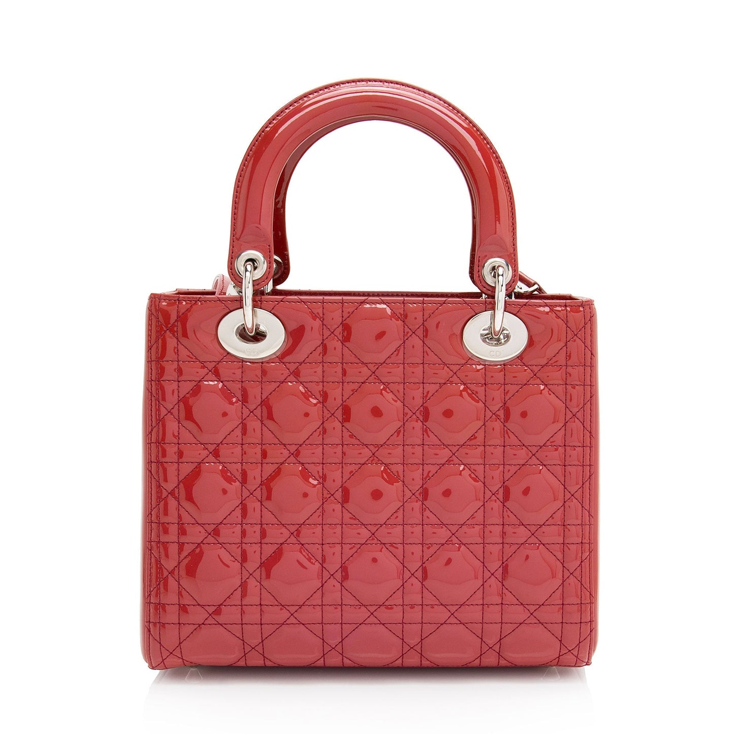 Luxury DiorPatent Leather Lady Luxury DiorMedium Tote (SHF-9SFjWH)