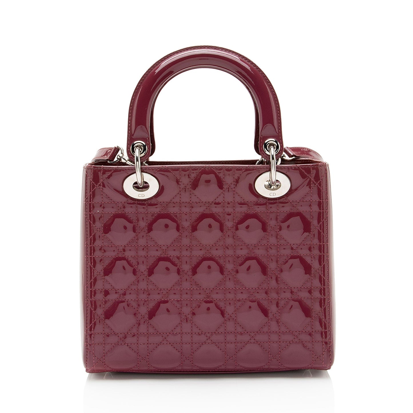 Luxury DiorPatent Leather Lady Luxury DiorMedium Tote (SHF-Tr4vgf)