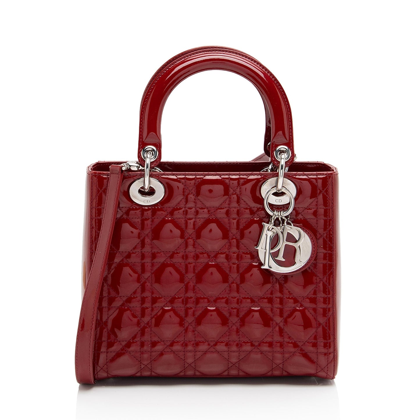 Luxury DiorPatent Leather Lady Luxury DiorMedium Tote (SHF-Wd5jCB)