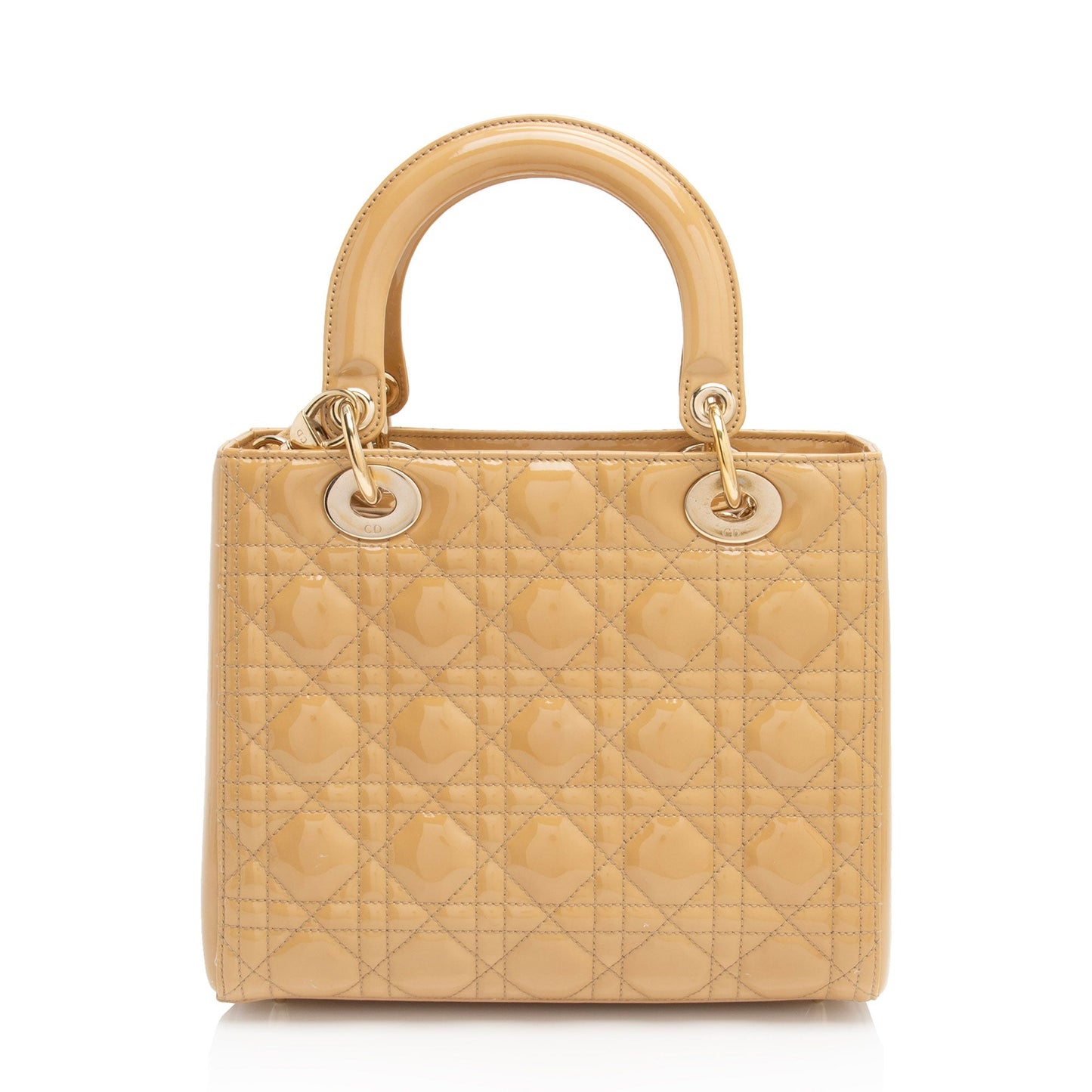 Luxury DiorPatent Leather Lady Luxury DiorMedium Tote (SHF-8qfooJ)