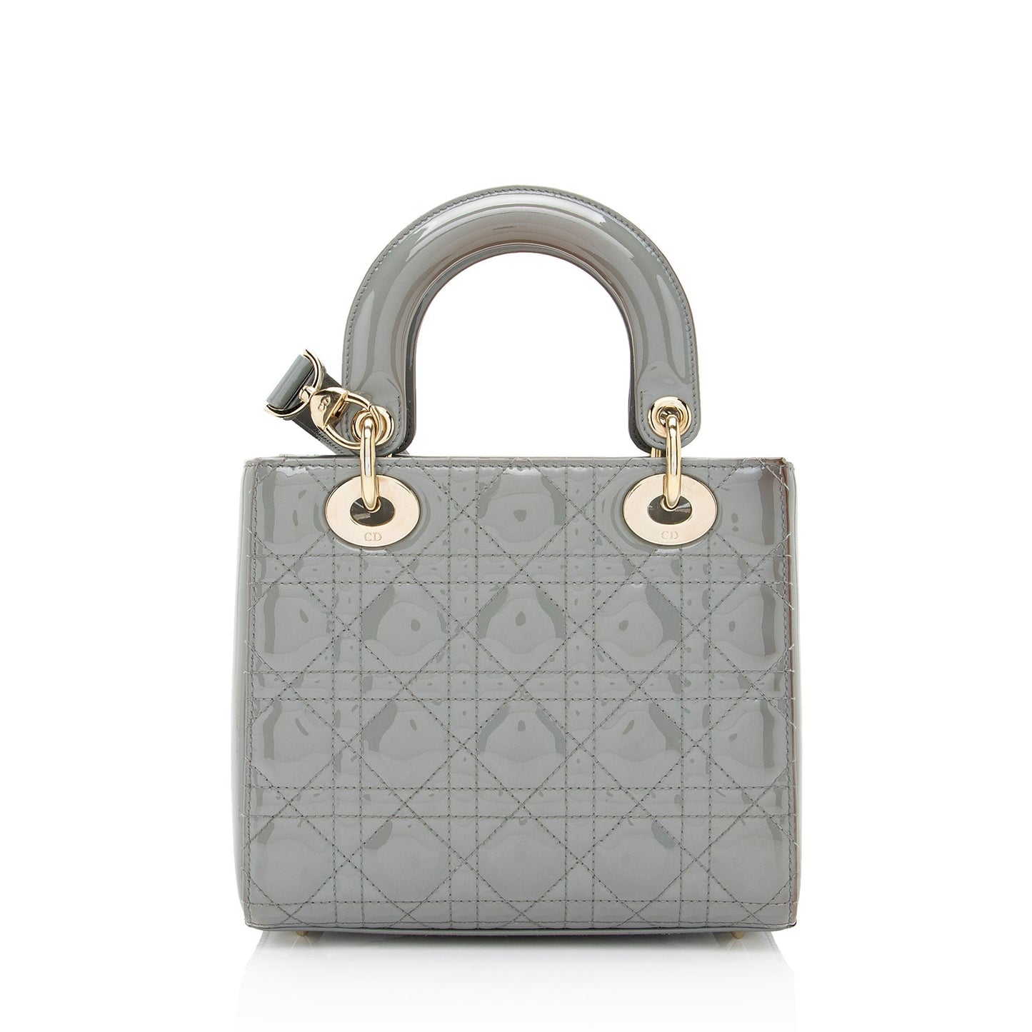 Luxury DiorPatent Leather Lady Luxury DiorSmall Tote (SHF-fRTMgi)