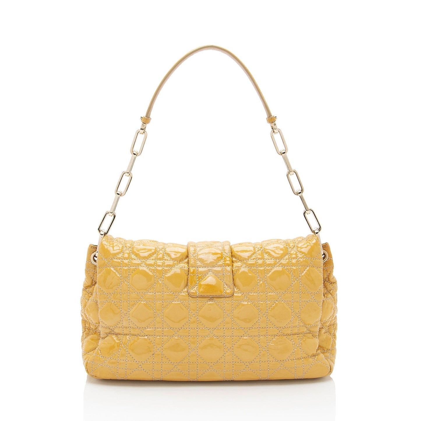 Luxury DiorPatent Leather New Lock Flap Bag (SHF-feTpMG)