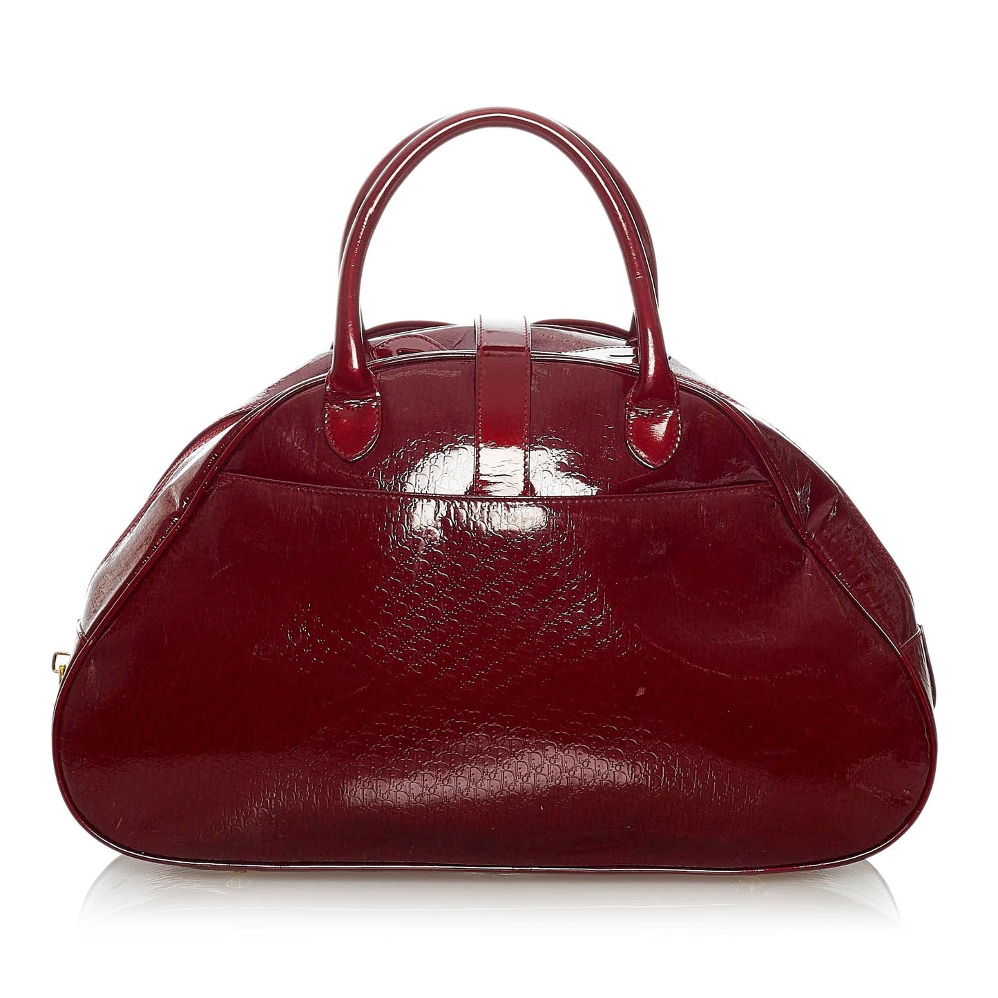 Luxury DiorPatent Leather Saddle Dome Handbag (SHG-28563)