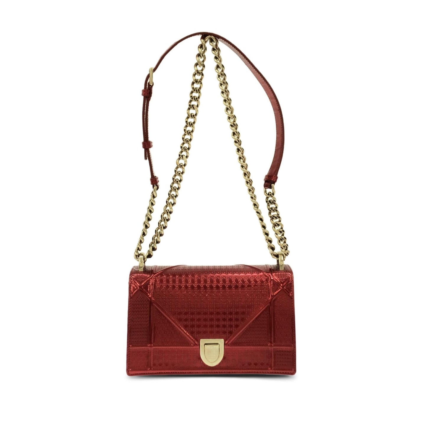 Luxury DiorPatent Microcannage Diorama Crossbody Bag (SHG-nk7GZA)