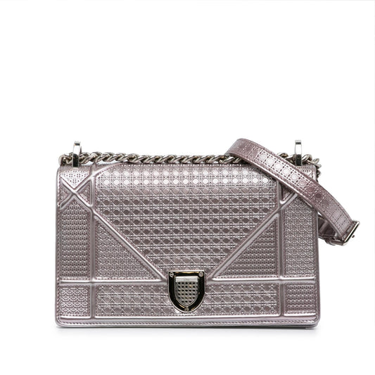 Luxury DiorPatent Microcannage Diorama Crossbody Bag (SHG-g7oTGV)