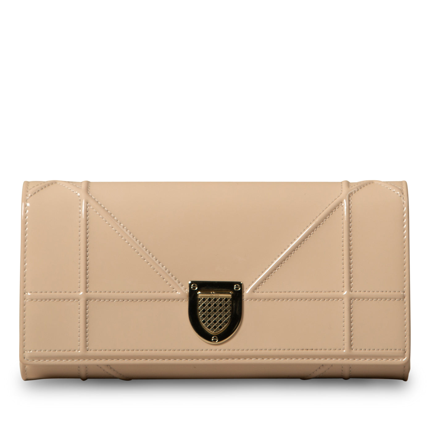 Luxury Dior Luxury Diorama Patent Clutch