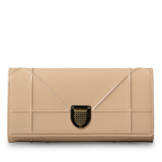 Luxury Dior Luxury Diorama Patent Clutch