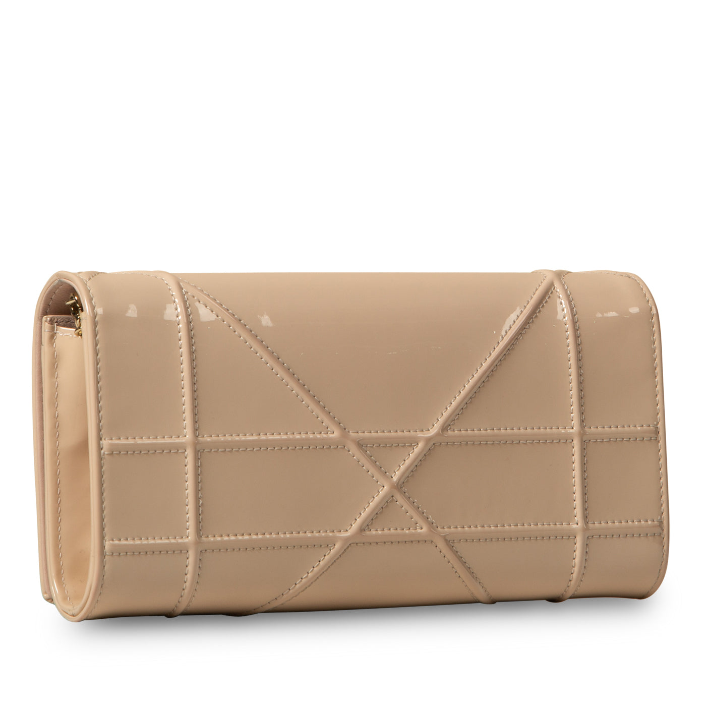 Luxury Dior Luxury Diorama Patent Clutch