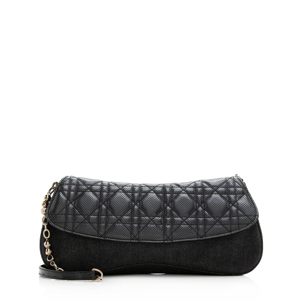 Luxury DiorPerforated Cannage Denim Chain Shoulder Bag (SHF-20901)