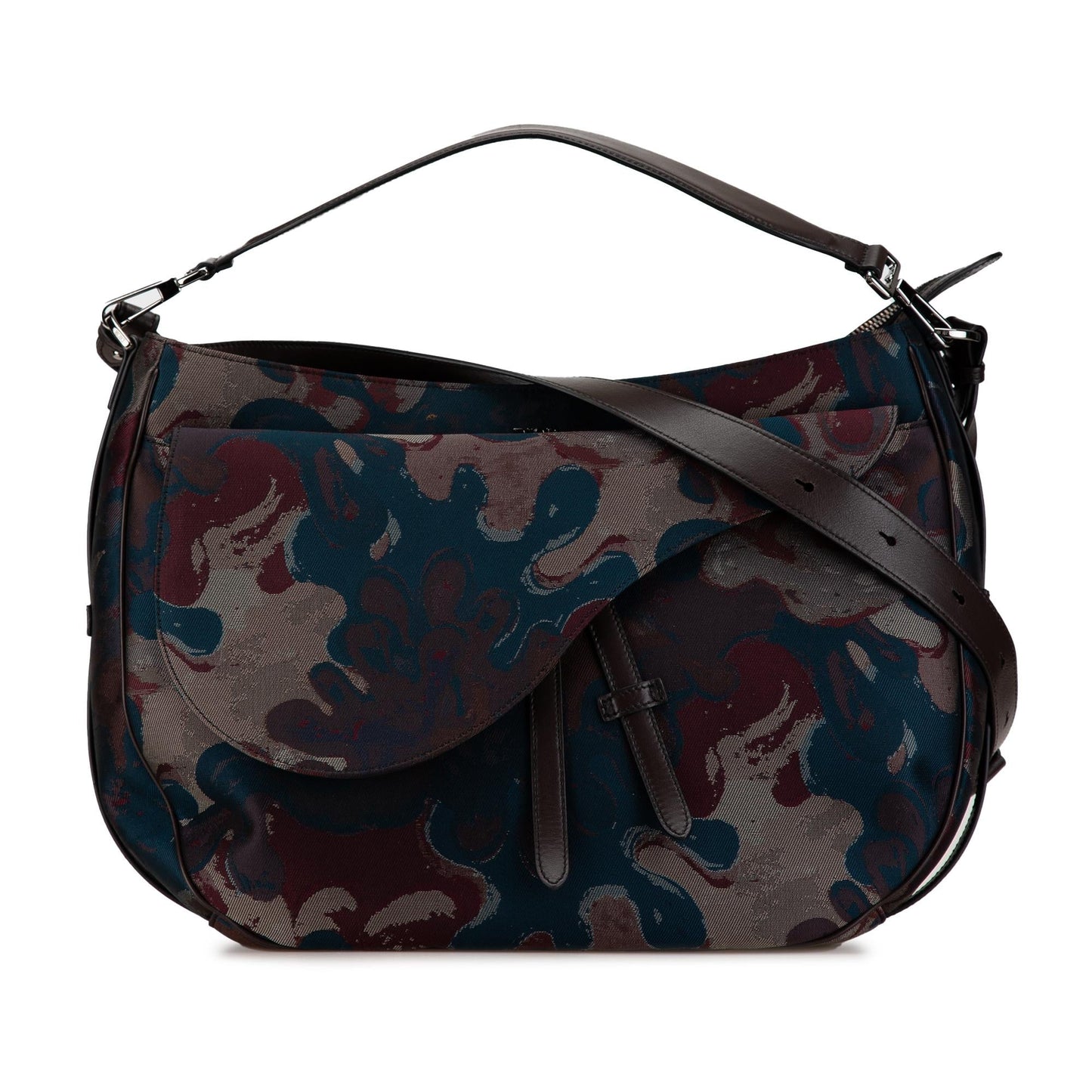 Luxury DiorPeter Doig Canvas Camouflage Soft Saddle Bag (SHG-Cn70Uz)