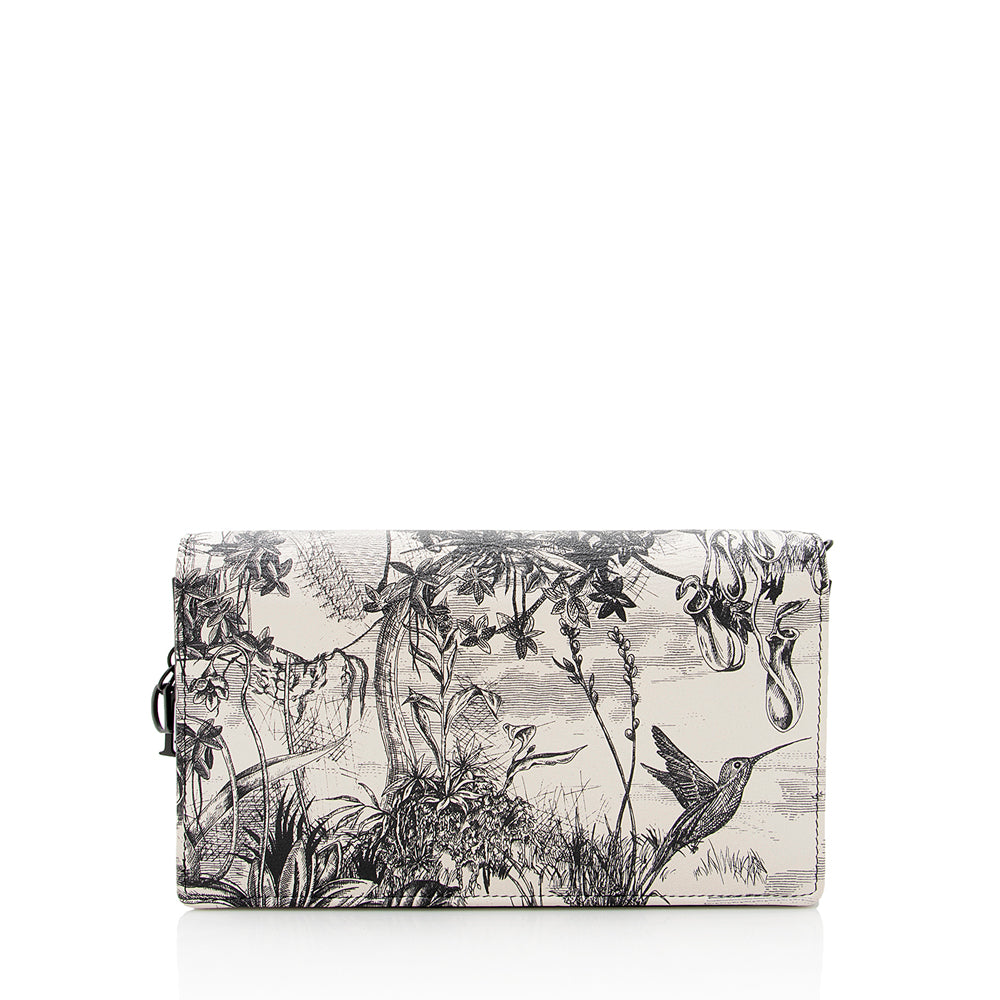 Luxury DiorPrinted Leather Toile de Jouy Lady Luxury DiorWallet on Chain Bag (SHF-19829)