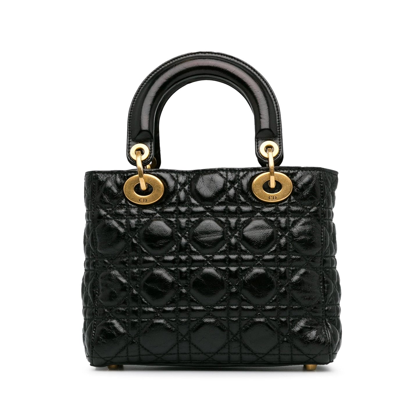 Luxury DiorSmall Crinkled Patent Cannage Lucky Badges My Lady Luxury Dior(SHG-RZhaEd)