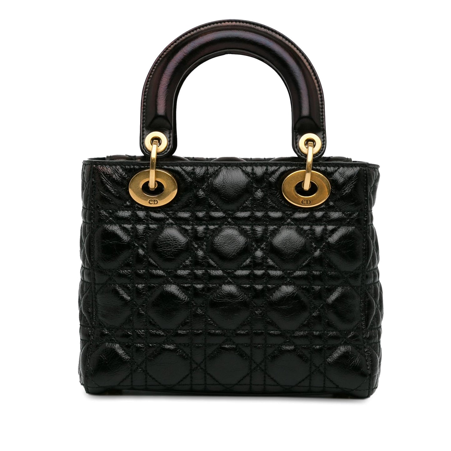Luxury DiorSmall Crinkled Patent Cannage Lucky Badges My Lady Luxury Dior(SHG-Skvge5)