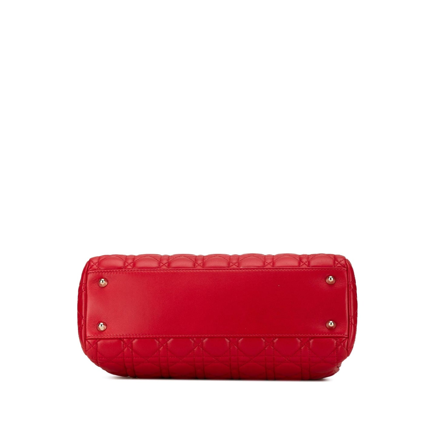 Luxury DiorSmall Lambskin Cannage Soft Zipped Shopping Tote (SHG-AncejF)