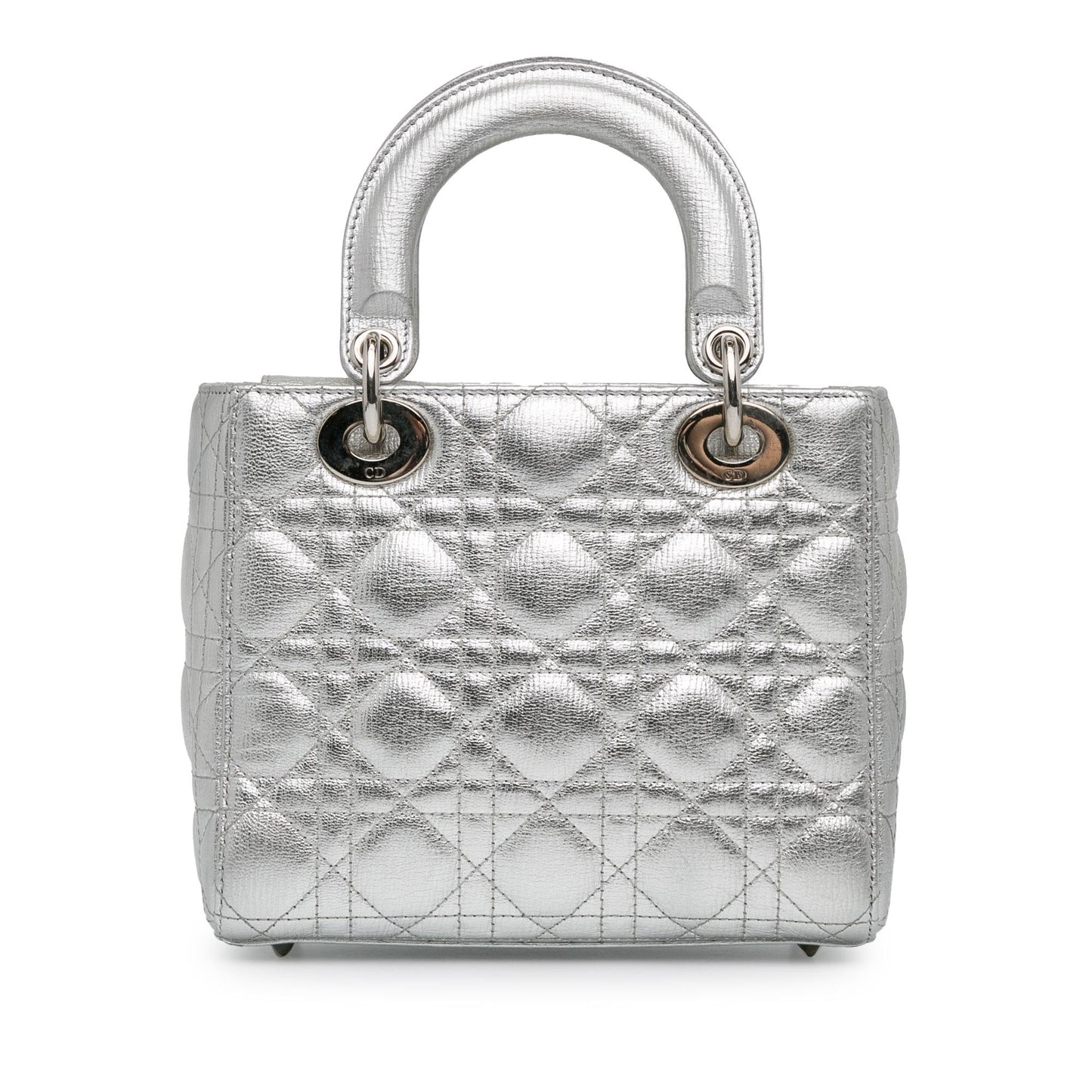 Luxury DiorSmall Metallic Grained Calfskin Cannage Lucky Badges My Lady Luxury Dior(SHG-iCfjm7)